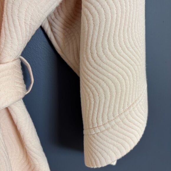 Soma Ballet Pastel Pink Super Soft Comfy Belted Robe Size S/M Half Sleeve Midi - Picture 8 of 11